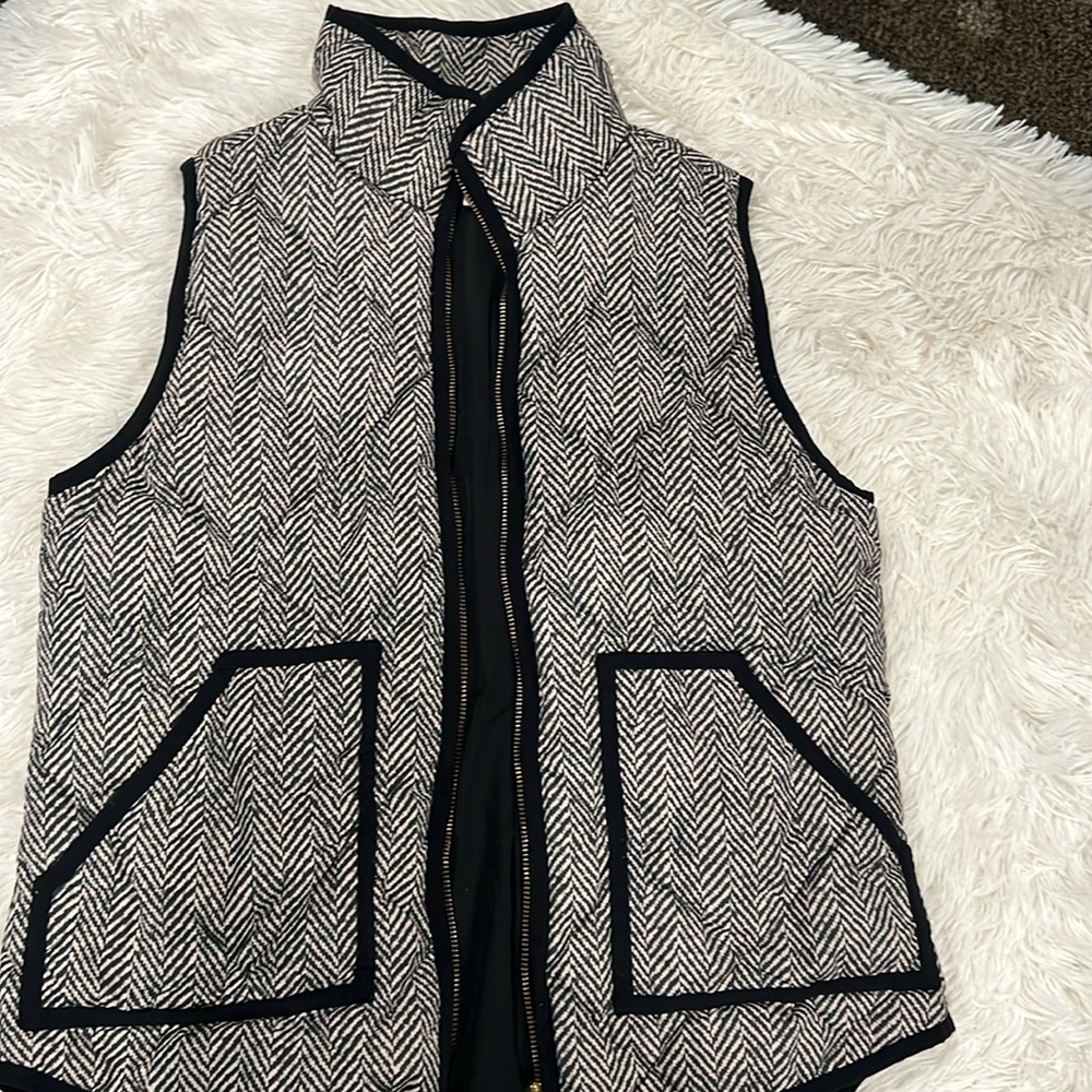 J Crew Herringbone Vest | Size Small